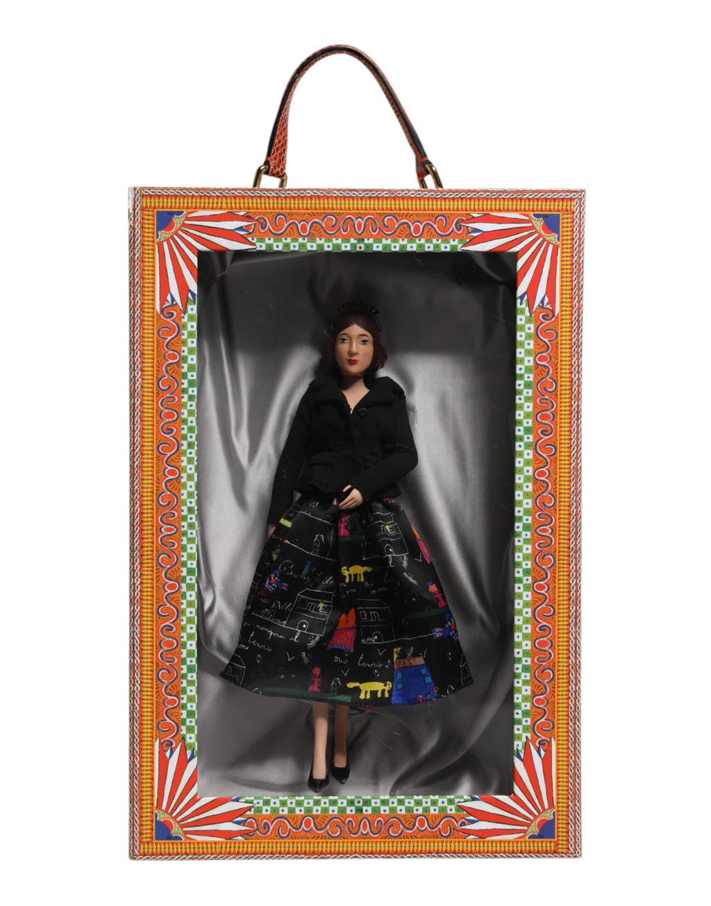 Black Dress Keramik Porzellan Mode Leder Sizilien Puppen