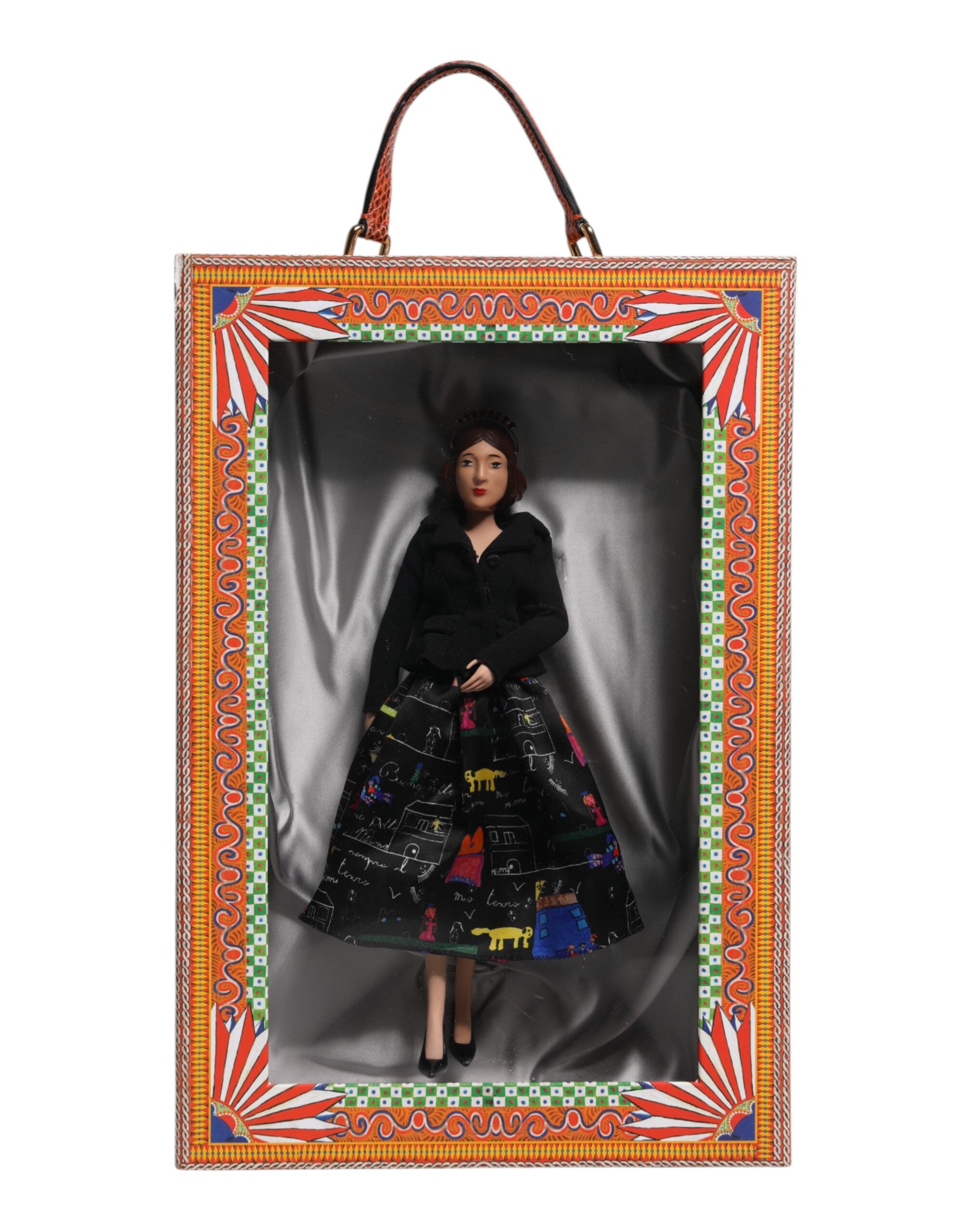 Black Dress Keramik Porzellan Mode Leder Sizilien Puppen