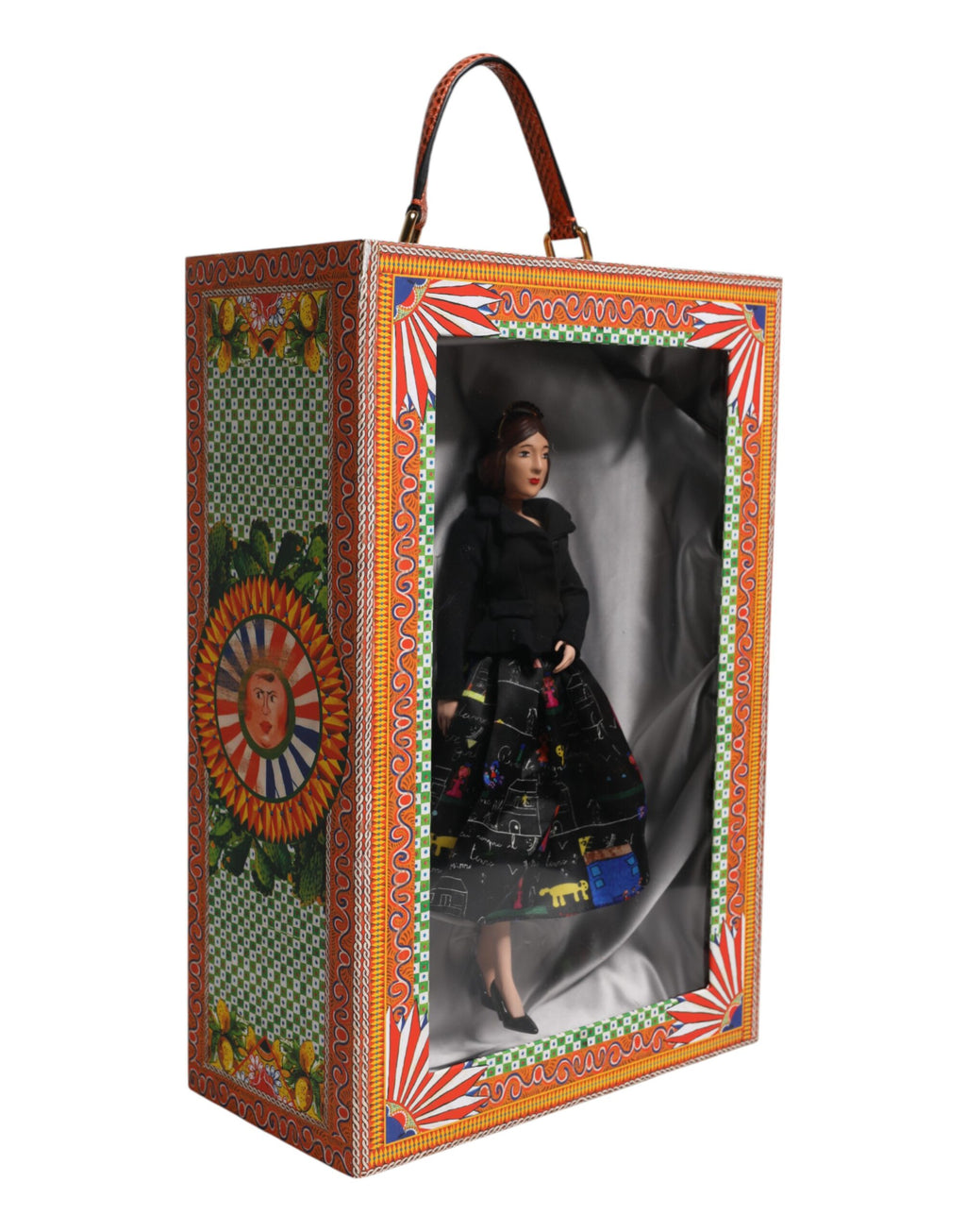 Black Dress Keramik Porzellan Mode Leder Sizilien Puppen