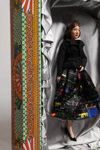 Black Dress Keramik Porzellan Mode Leder Sizilien Puppen