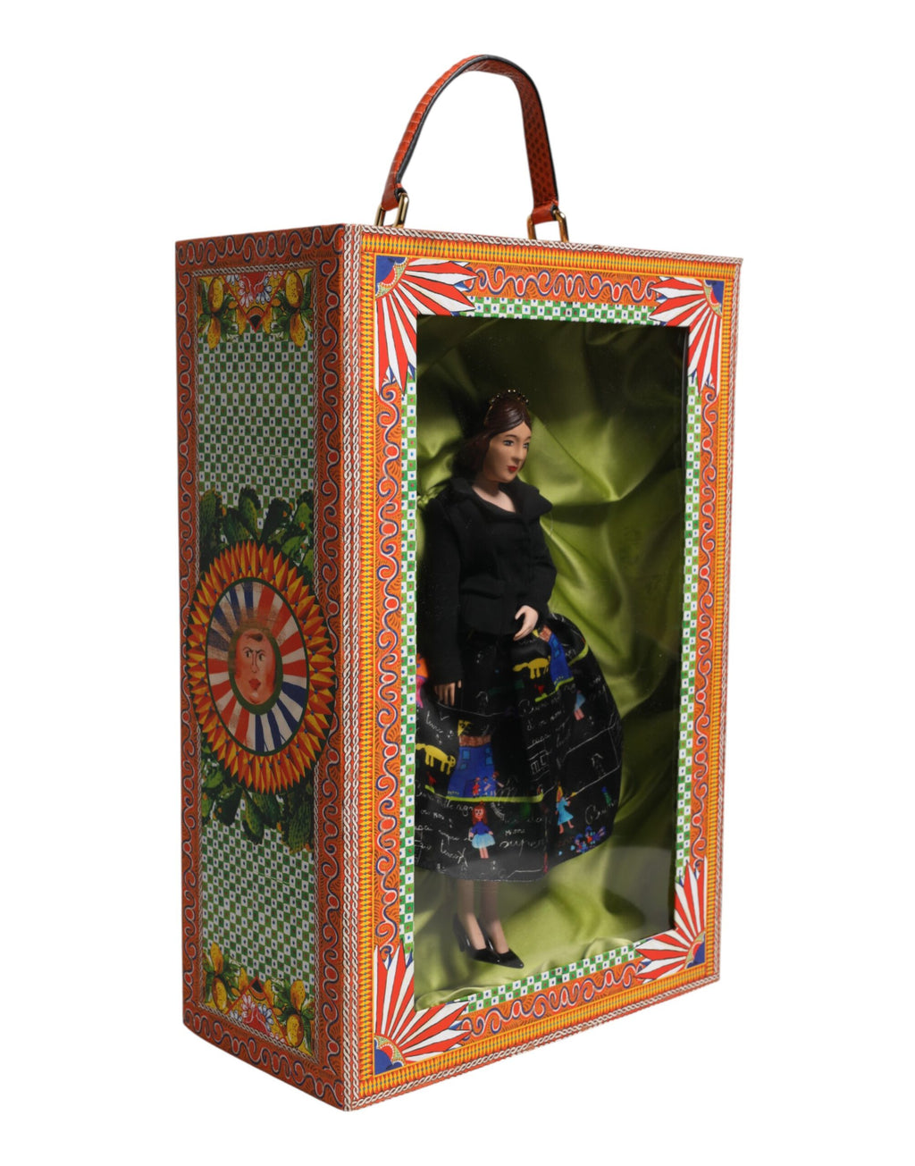 Black Dress Keramik Porzellan Mode Leder Sizilien Puppen