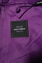 Purple Double Breasted Men Suit Coat Blazer