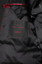 Black GOLD Single Breasted Suit Coat Blazer