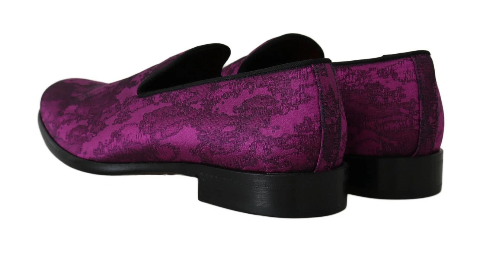Mocassini Jacquard Viola Scarpe Eleganti Formali