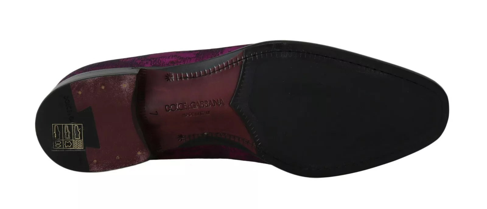 Mocassini Jacquard Viola Scarpe Eleganti Formali