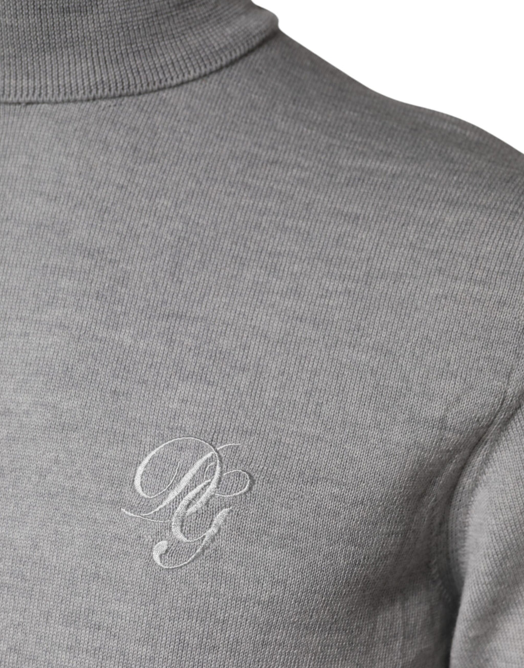 Maglione da uomo in lana grigia a maglia
