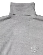 Maglione da uomo in lana grigia a maglia