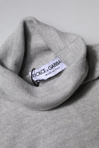 Maglione da uomo in lana grigia a maglia