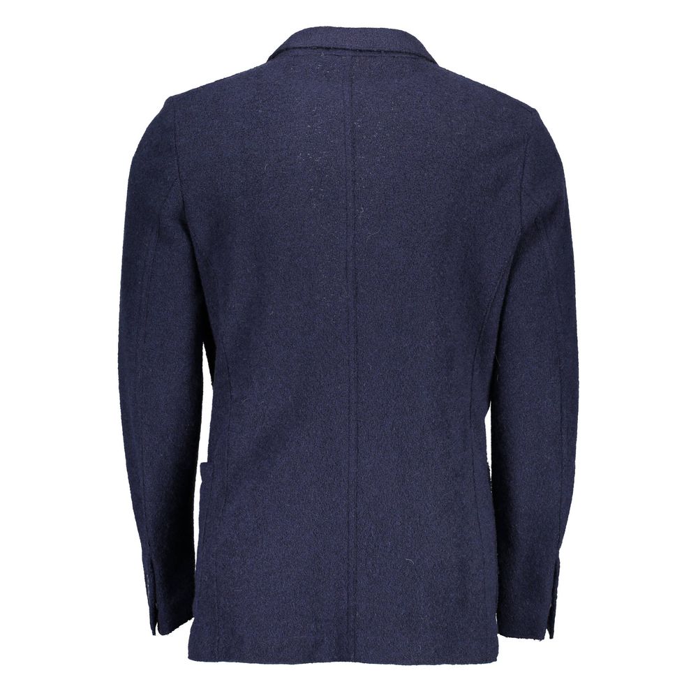 Blaue Wolljacke für Herren