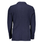 Blaue Wolljacke für Herren
