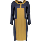 Blaues Viskosekleid für Damen