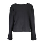 Schwarze Damen Strickjacke aus Wolle