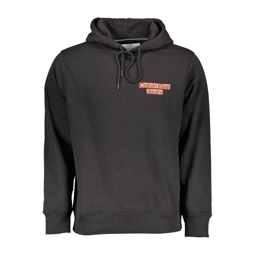 Schwarzes Herren-Sweatshirt aus Baumwolle