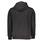 Schwarzes Herren-Sweatshirt aus Baumwolle