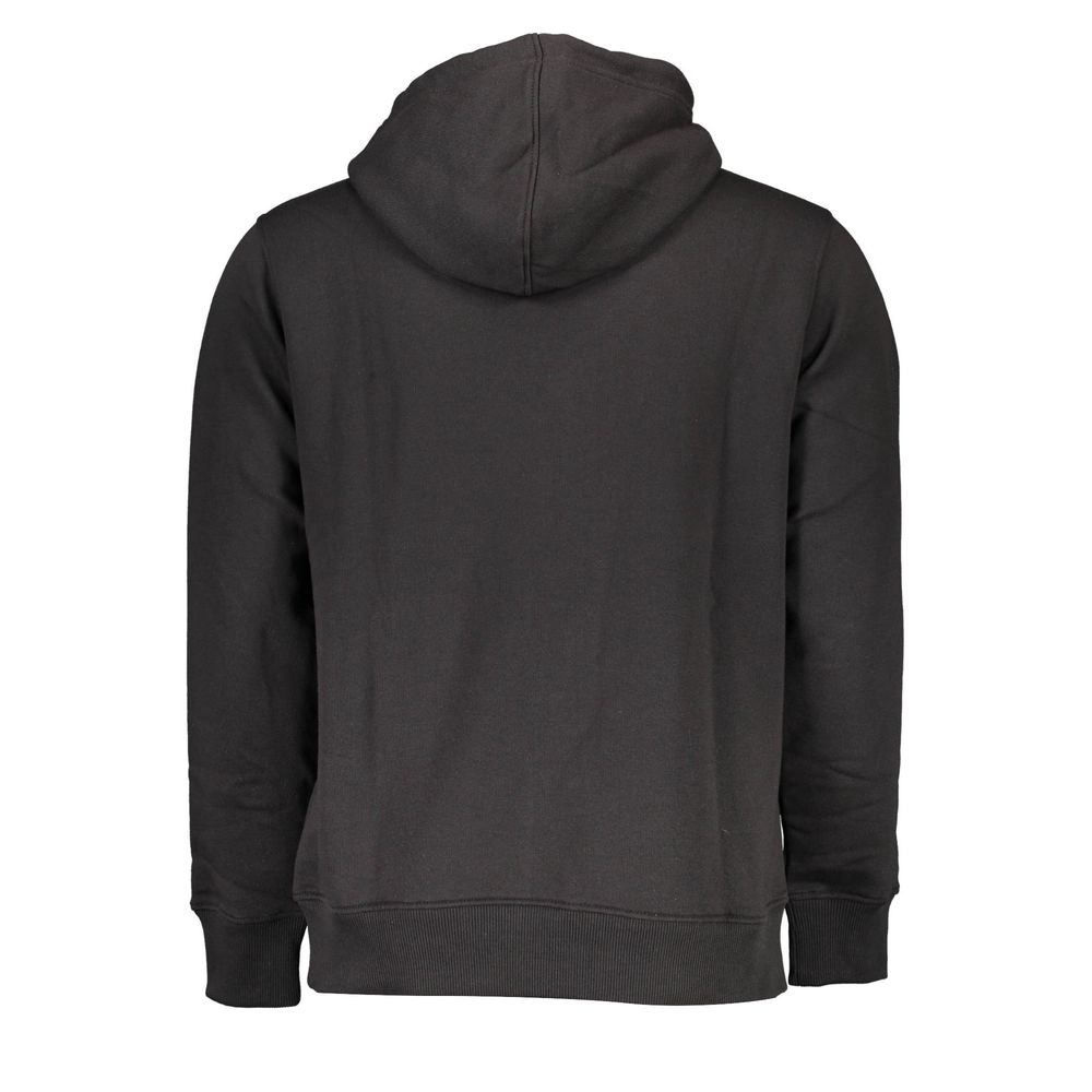 Schwarzes Herren-Sweatshirt aus Baumwolle