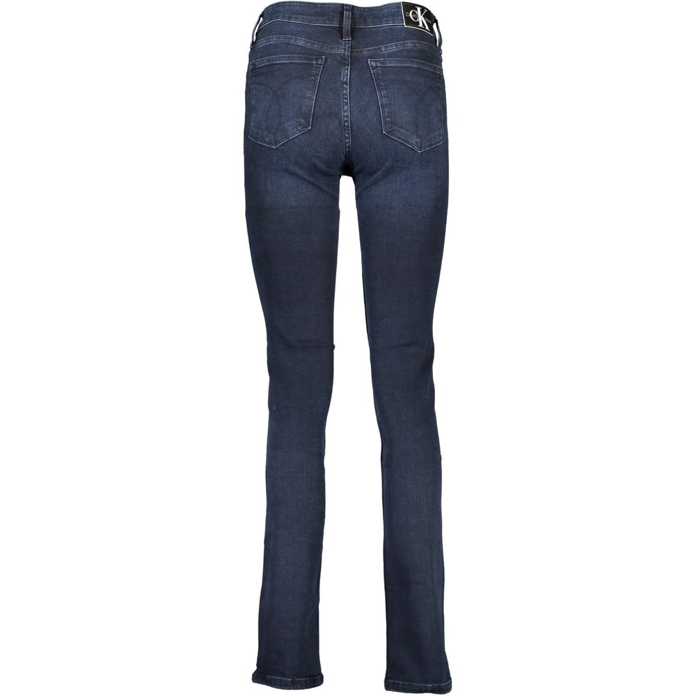 Blaue Baumwolljeans für Damen