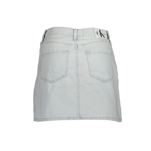 Hellblaue Damen Baumwollrock