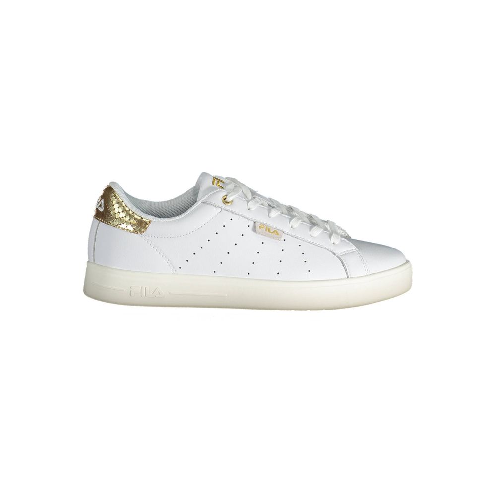 Sneaker für Damen aus weißem Leder