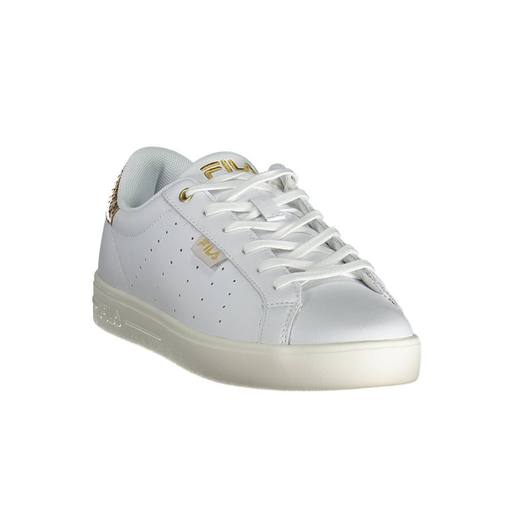 Sneaker für Damen aus weißem Leder