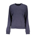 Blaues Damen-Sweatshirt aus Baumwolle