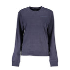 Blaues Damen-Sweatshirt aus Baumwolle