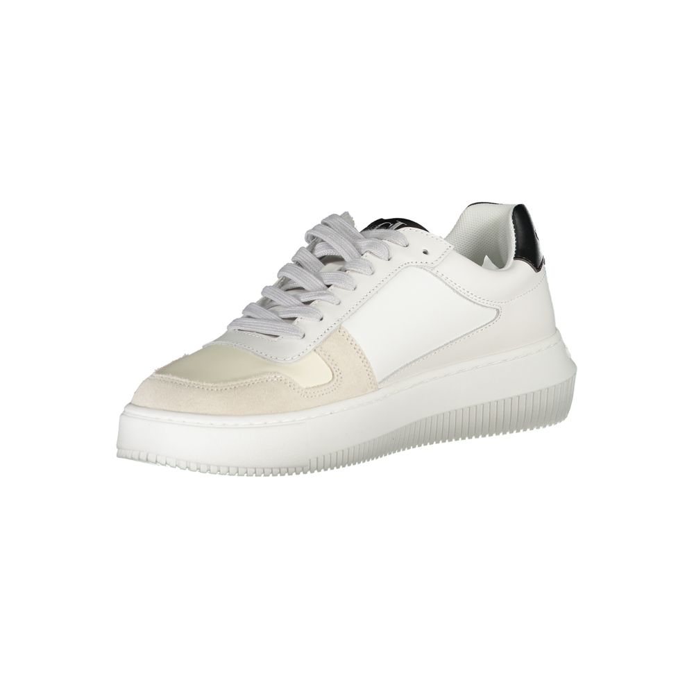 Weiße Leder-Sneaker für Damen