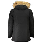 Black Cotton Men Jacket