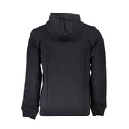Schwarzer Kapuzenpullover für Herren aus Baumwolle