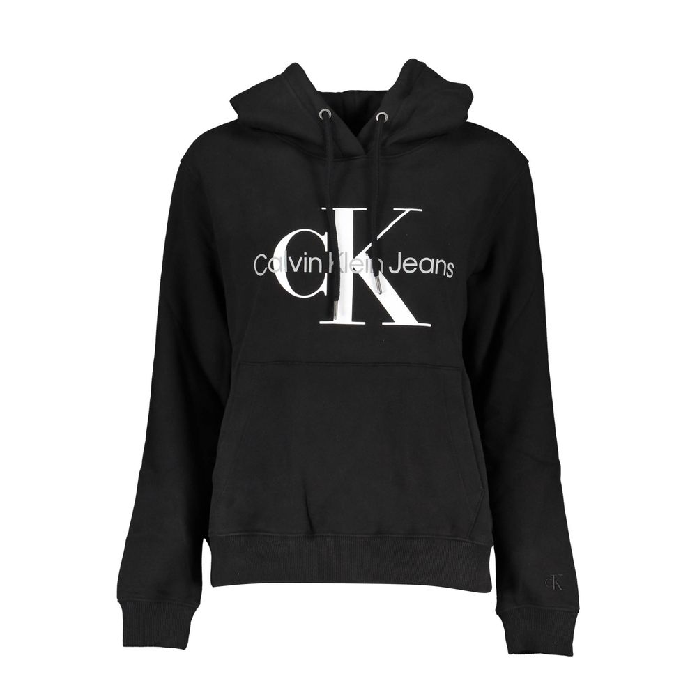 Schwarzes Baumwoll-Sweatshirt für Damen