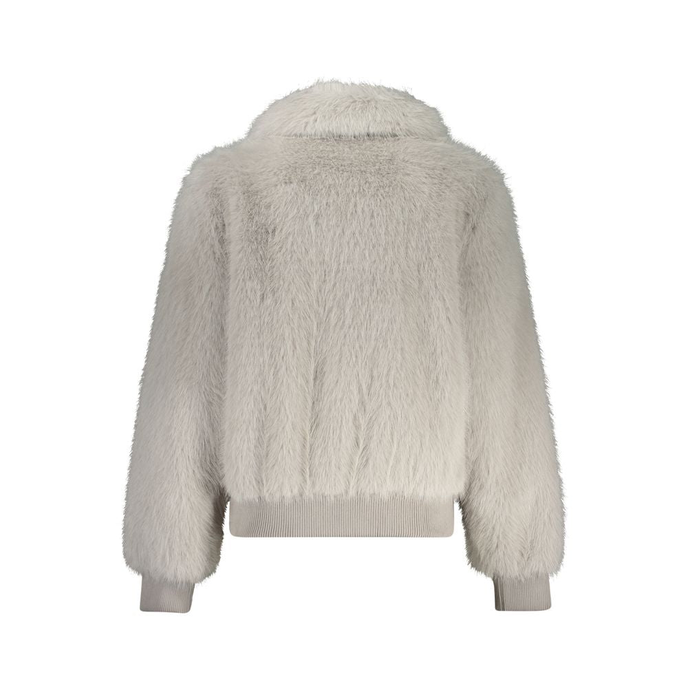 Graue Damenjacke aus Polyester