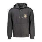 Black Cotton Men's Sweatshirt