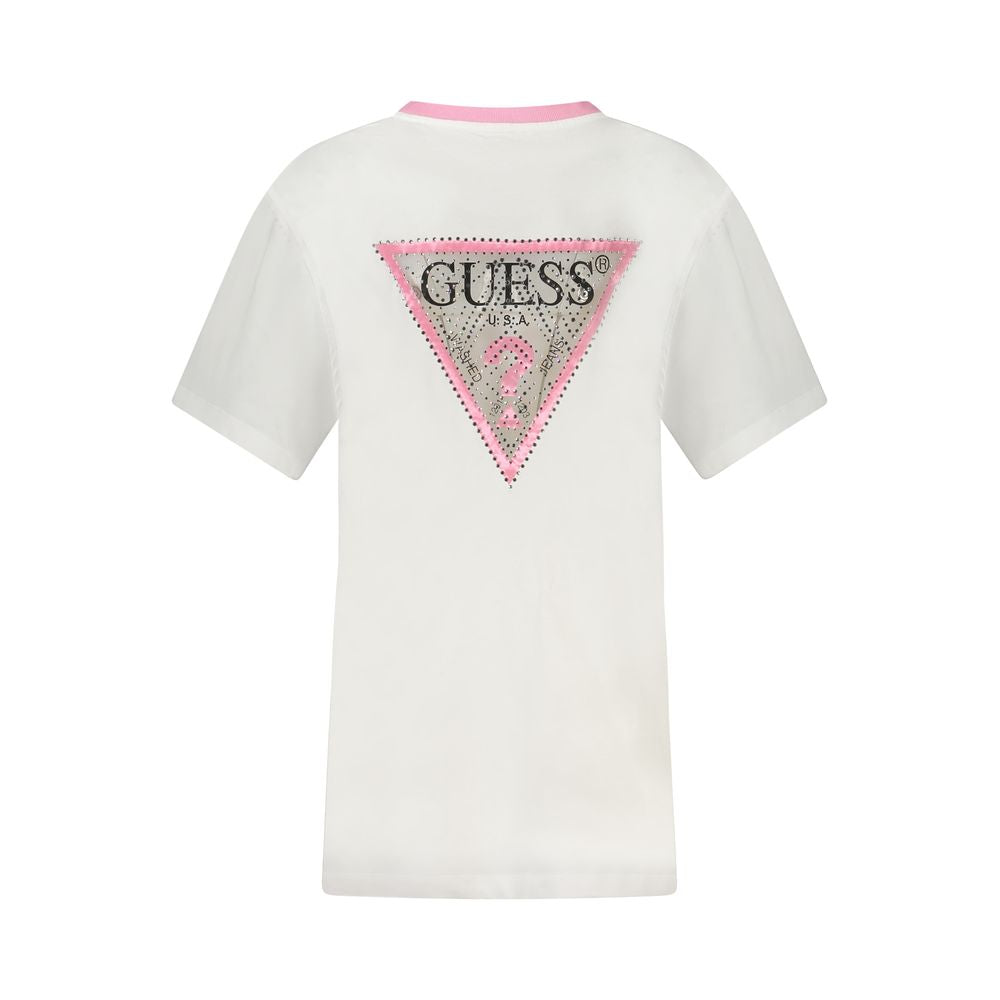 Damen-T-Shirt aus weißer Baumwolle
