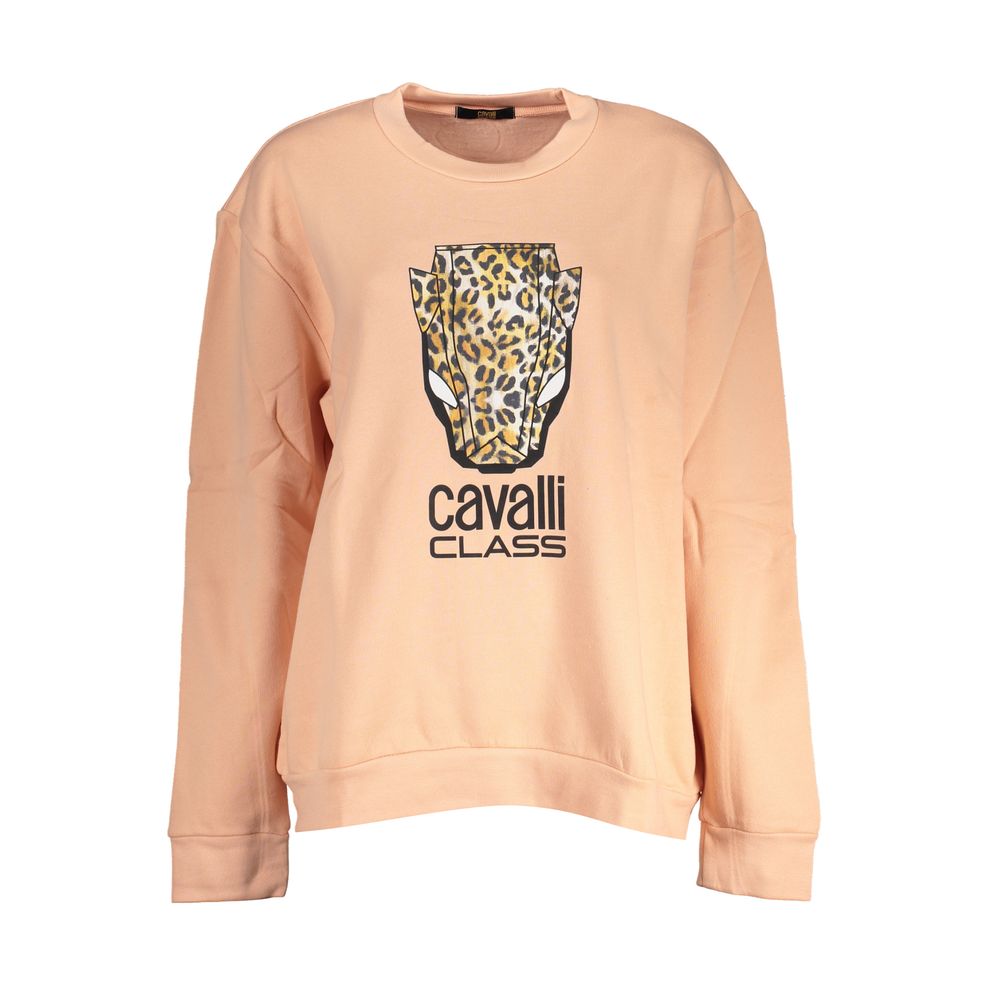 Pink Polyester Women's Sweatshirt