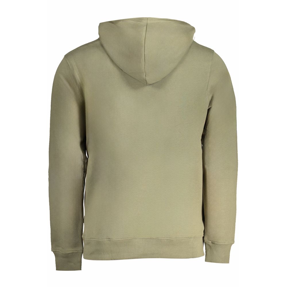 Grüner Herren-Kapuzenpullover aus Bio-Baumwolle