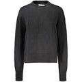 Schwarzer Damenpullover aus Baumwolle