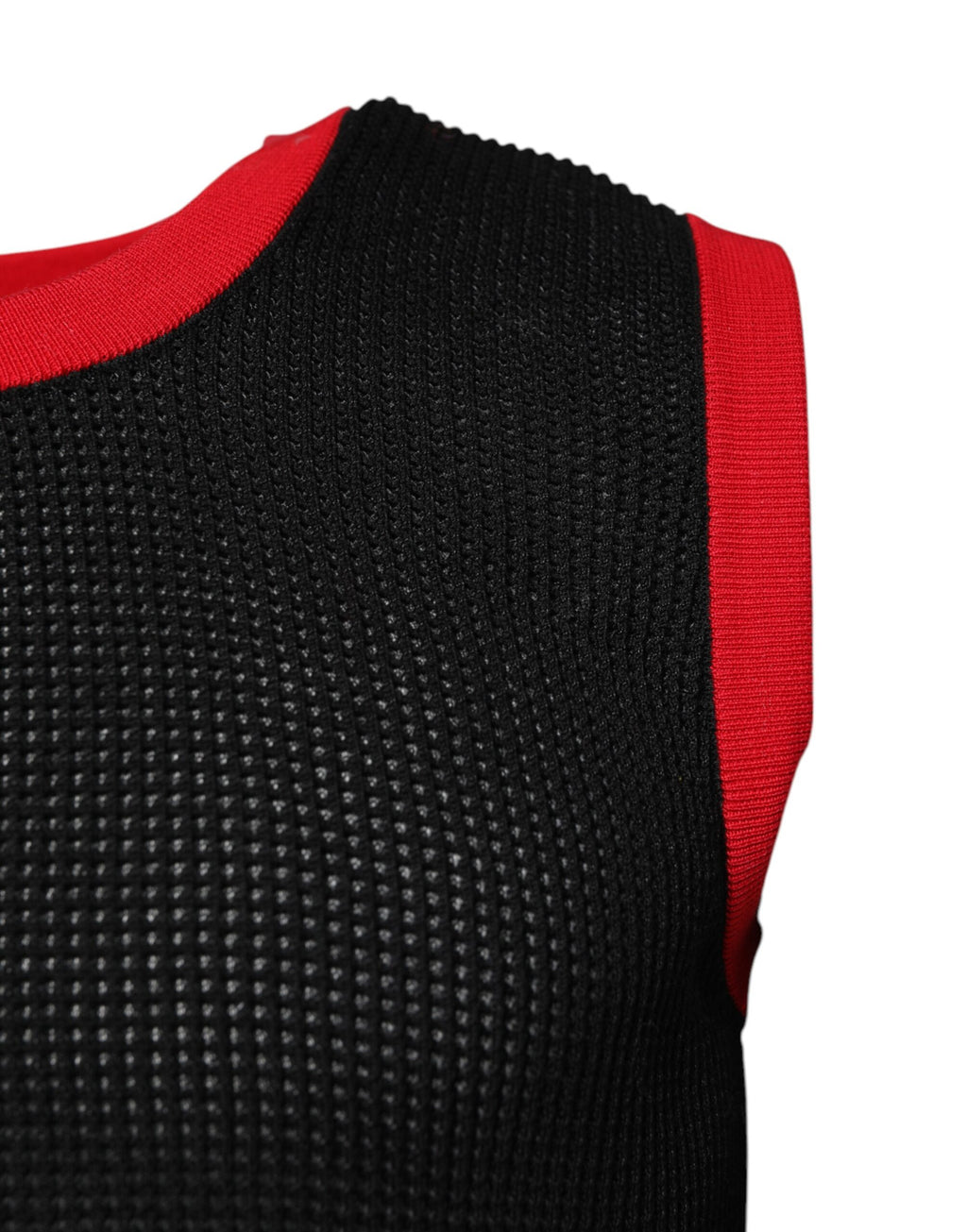 Schwarzes Slim Fit Rundhals-T-Shirt aus Baumwolle