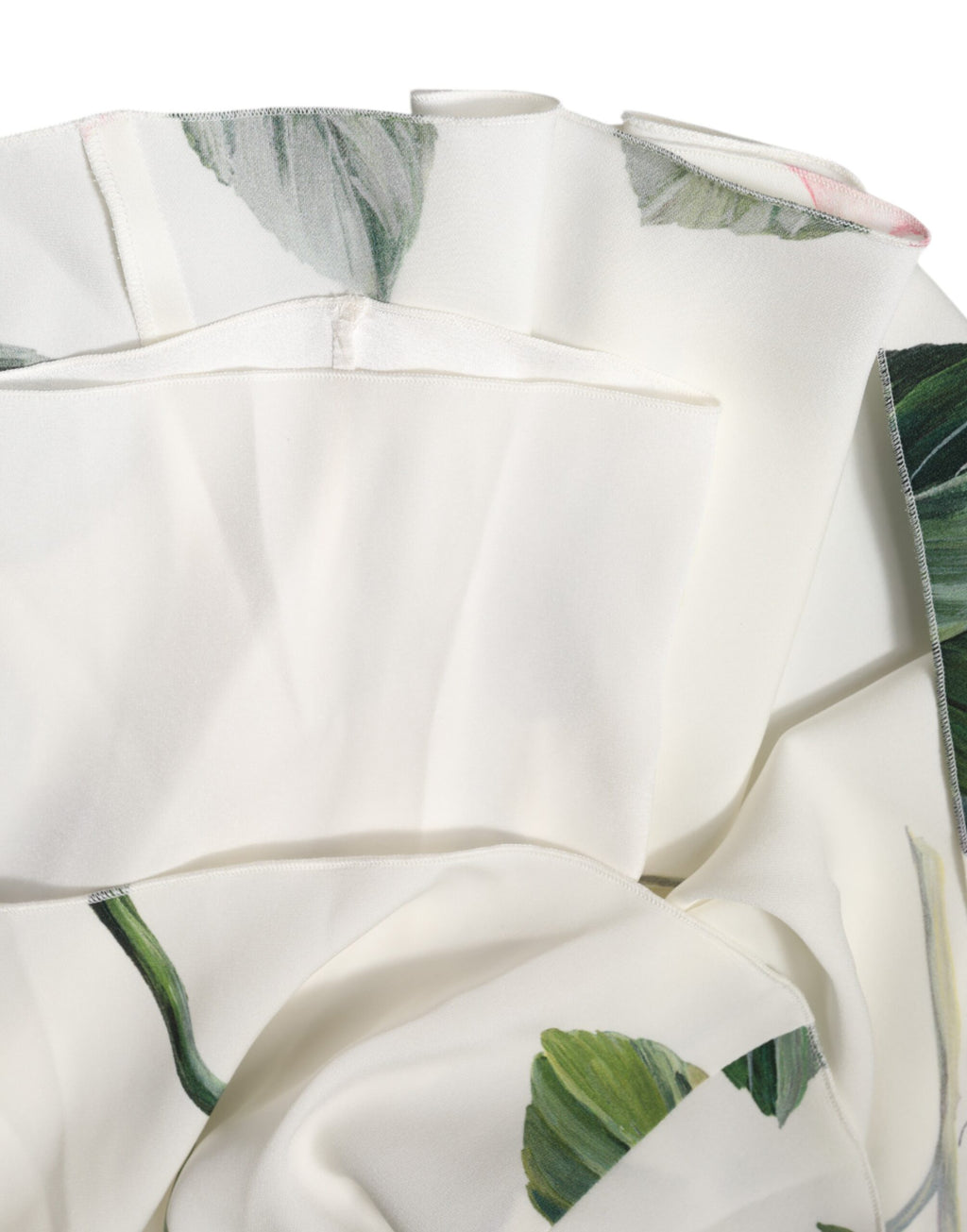 Weißes florales Midi-Kleid mit einer Schulter