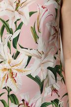 Mehrfarbiges Tanktop mit Rundhalsausschnitt und Blumenmuster