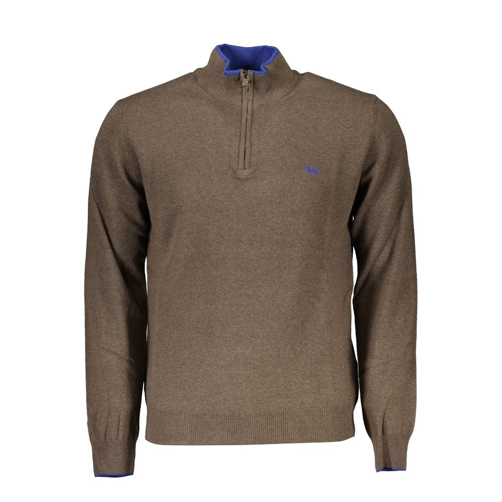 Brown Viscose Men's Sweater