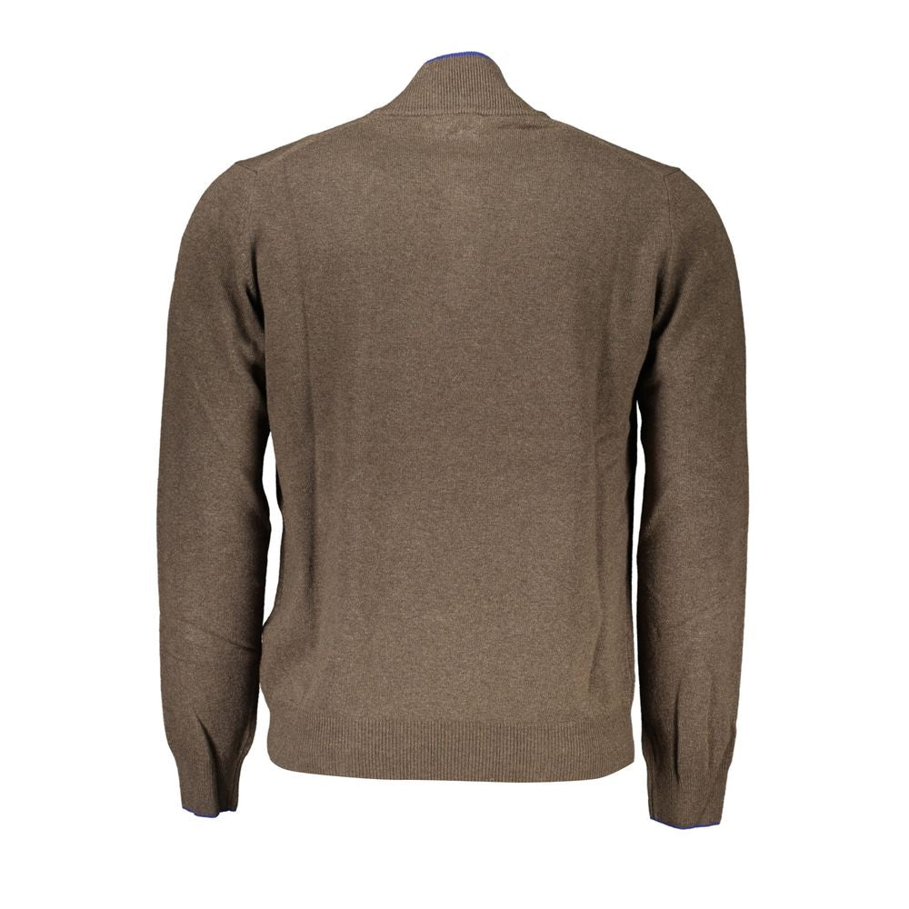 Brown Viscose Men's Sweater
