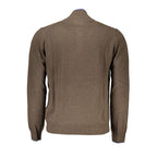 Brown Viscose Men's Sweater