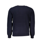 Blu Viscosa Uomo Maglia
