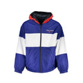 Blaue Herrenjacke aus Polyester