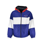 Blaue Herrenjacke aus Polyester