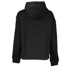 Schwarzer Baumwollpullover für Damen