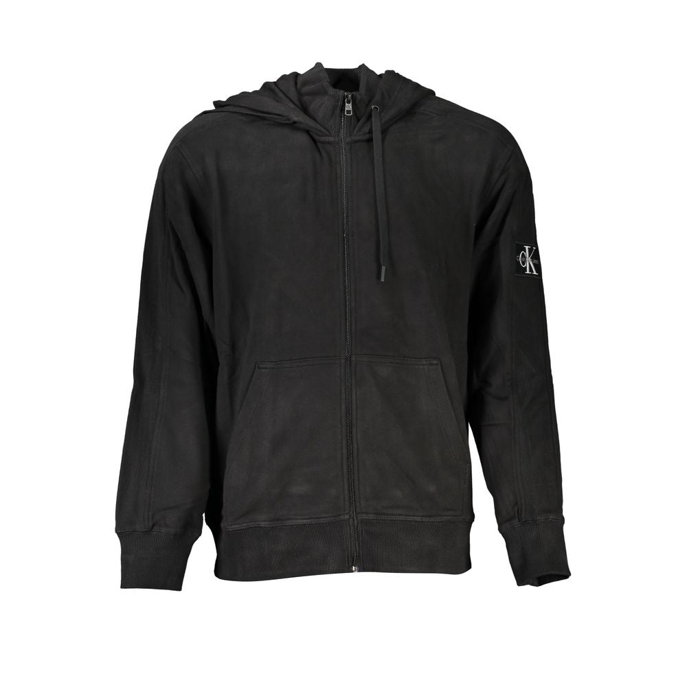 Schwarzes Baumwoll-Sweatshirt für Herren
