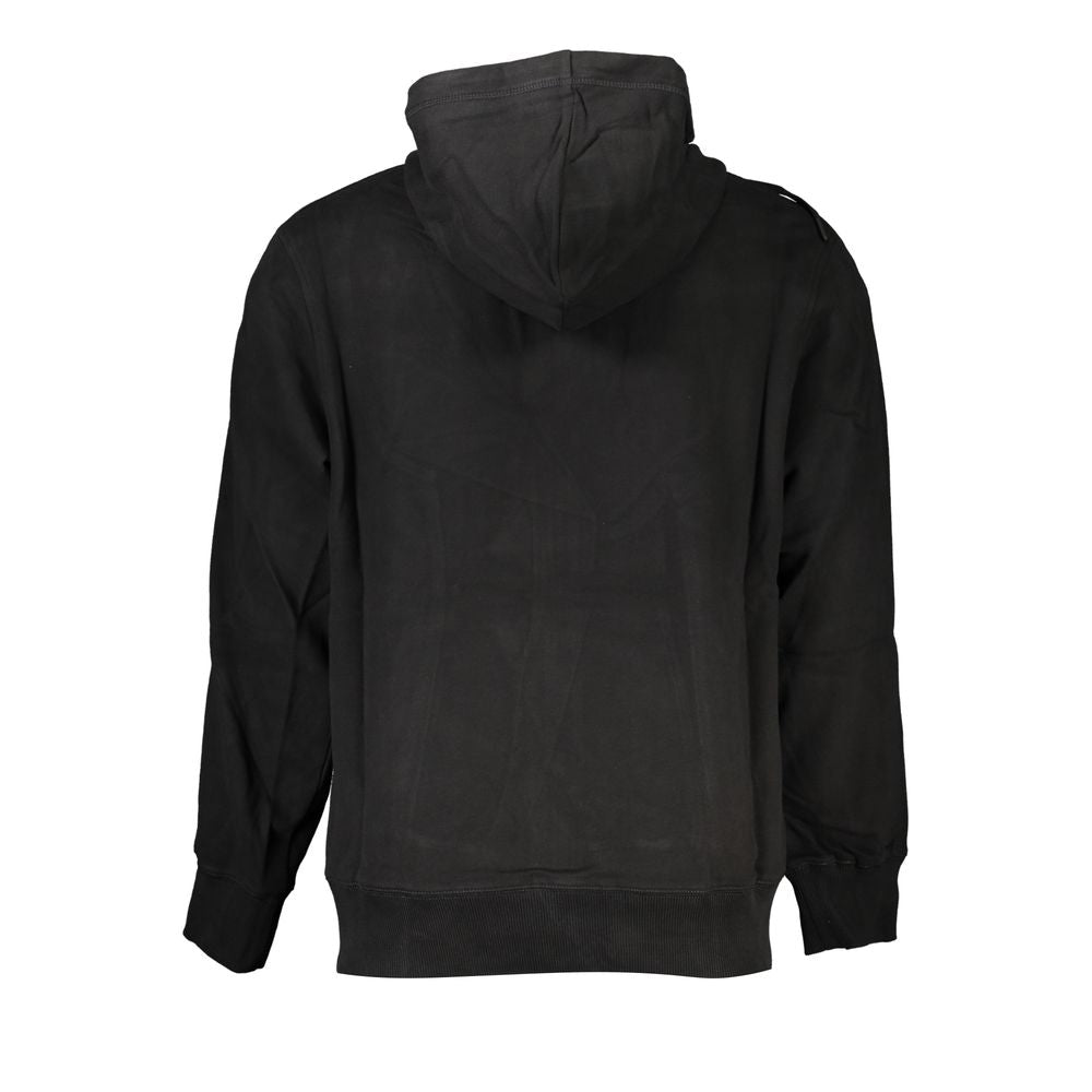 Schwarzes Baumwoll-Sweatshirt für Herren