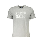 Graues Baumwoll-Herren-T-Shirt