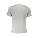 Graues Baumwoll-Herren-T-Shirt