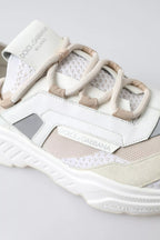 Sneakers Weiß Beige Leder Sport DAYMASTER Schuhe